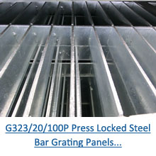 G323/20/100P press locked steel bar grating panels pdf