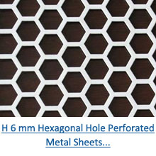 H 6 mm hexagonal hole perforated metal sheets pdf