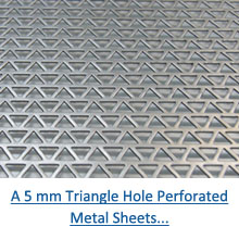 A 5 mm triangle hole perforated metal sheets pdf