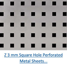 Z 3 mm Square Hole Perforated Metal Sheets pdf
