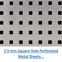 Z 3 mm Square Hole Perforated Metal Sheets pdf