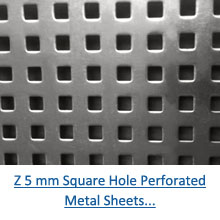 Z 5 mm Square Hole Perforated Metal Sheets pdf