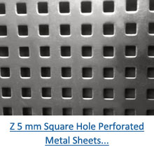 Z 5 mm Square Hole Perforated Metal Sheets pdf