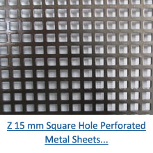 Z 15 mm Square Hole Perforated Metal Sheets pdf